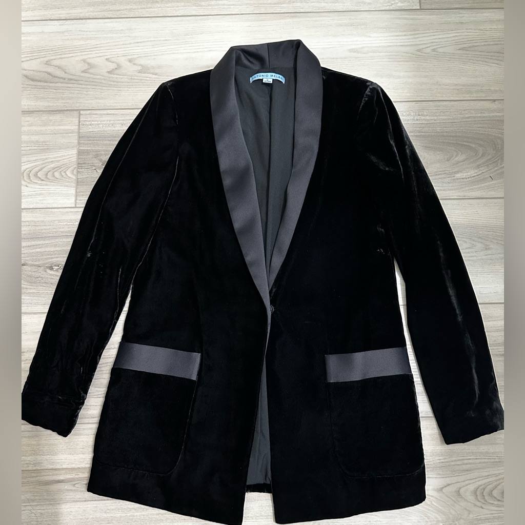 Antonio Melani Velvet Suit Blazer Jacket